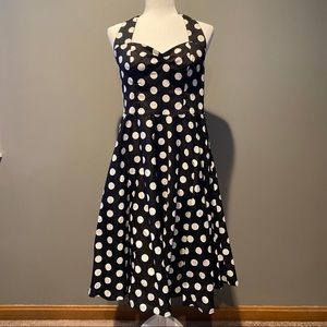 Hell Bunny Polka Dot Halter Dress